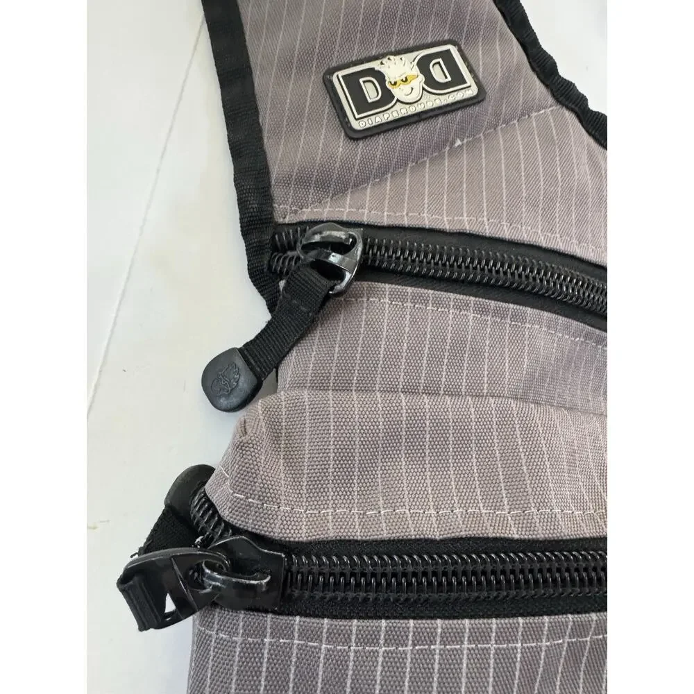 Diaper Dude Diaper Bag Crossbody Adjustable Shoulder Strap Messenger Bag Gray
